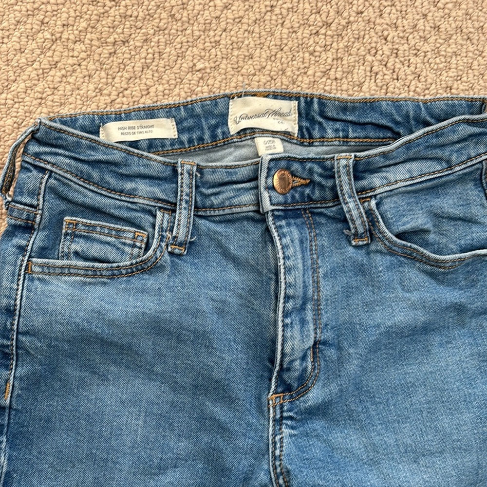 Universal Thread High Rise Straight Leg Jeans Size 25R/0
